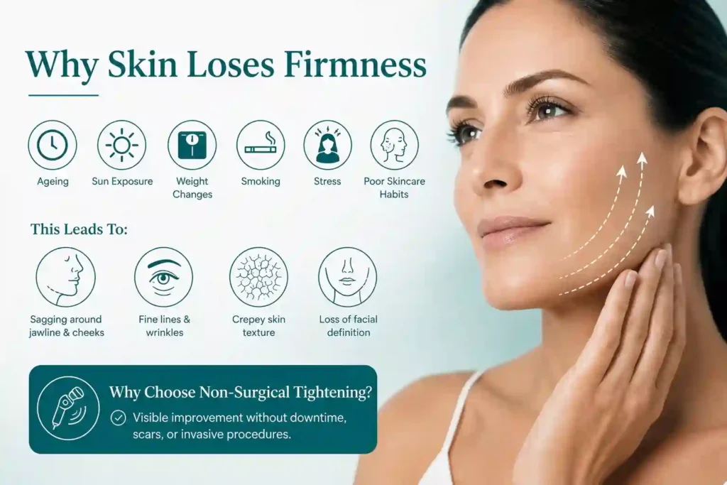 What Makes Skin Lose Firmness and Why Do People Seek Non-Surgical Tightening Merthyr Tydfil?