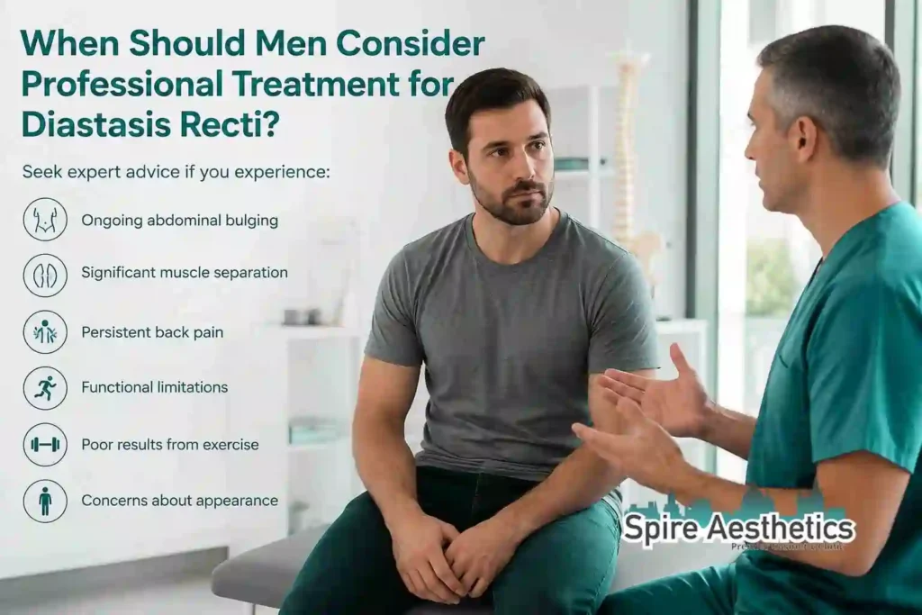 When Should Men Consider Professional Treatment for Diastasis Recti Merthyr Tydfil?