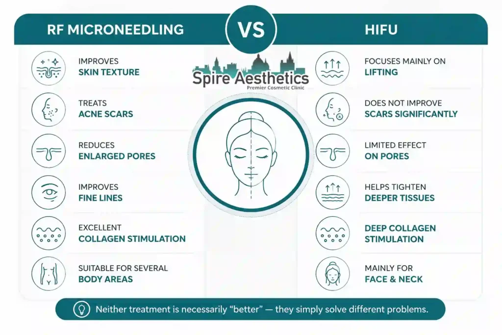 RF Microneedling vs HIFU: Which Treatment Gives Better Results Merthyr Tydfil?